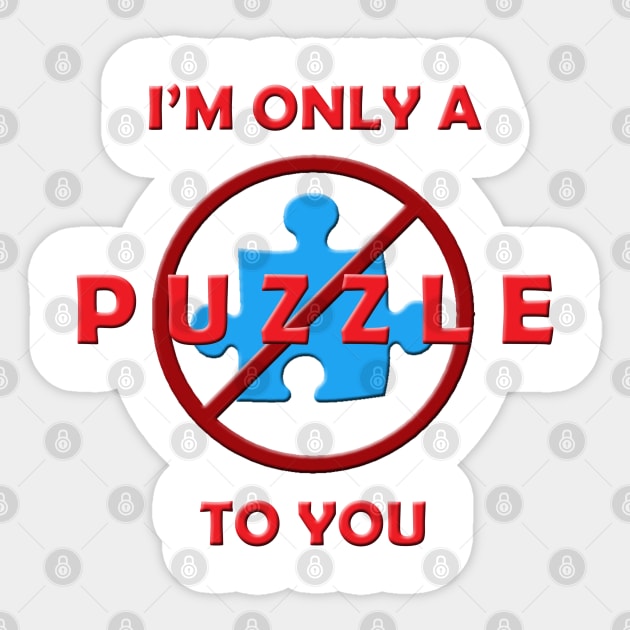 Only a Puzzle to You (3D) Sticker by Firestorm Fox